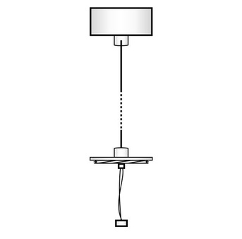 Podsufitka wisząca Erebus Base AZ3393 czarna