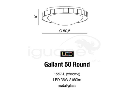 Lampa GALLANT 50 okrągła