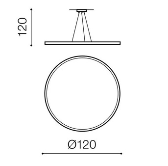 Lampa Cream AZ3537 SMART 120 wisząca czarna