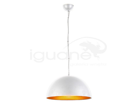 Lampa MODENA 40 wisząca biała /  złota