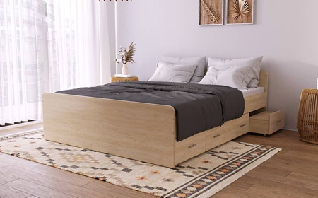 Łóżko drewniane 80262 08 białe