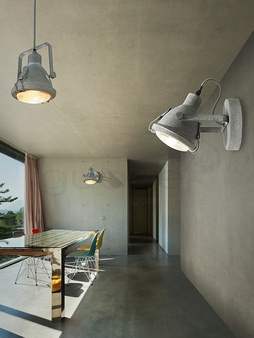 Lampa TOBRUK wisząca betonowa