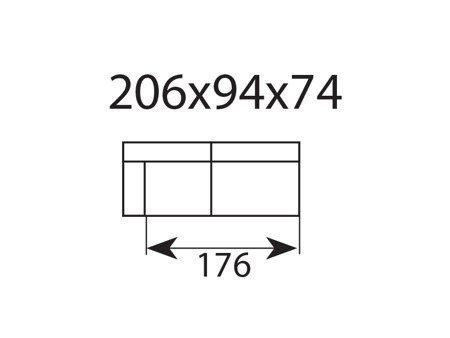Moduł Vesta F-SPECIAL 3 prawy tkanina