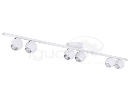 Lampa PERA 6 plafon biała