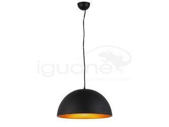 Lampa MODENA 40 wisząca czarna /  złota