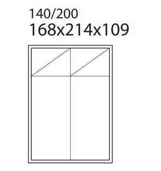 Łóżko Mario Bed 140x200 tkanina