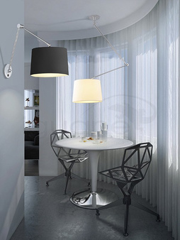 Lampa ADAM S kinkiet czarna
