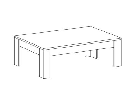 Stolik kawowy URBINO biały