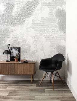 Mural Engraved Clouds WP-621