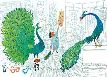 Green Peacocks WS-085