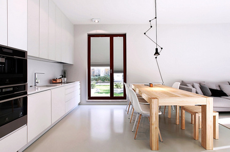Stół BLOX 160x80 cm OFF WHITE nierozkładany