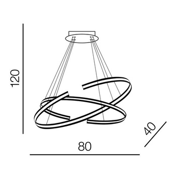 Lampa Alessia AZ3355 ściemnialna czarna