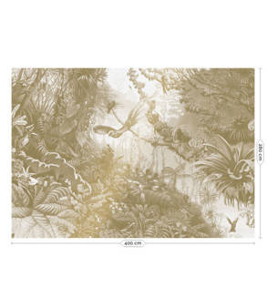 Mural Tropical Landscapes MW-066 złoty