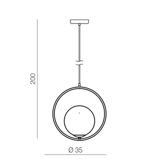 Lampa wisząca JUMBO złota