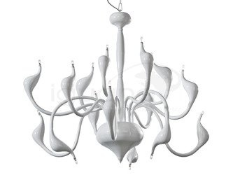 Lampa SNAKE 2 wisząca biała