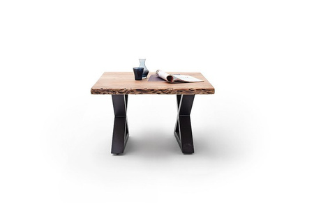 Stolik CARTAGENA 75cm, natur, antracyt mat "X"