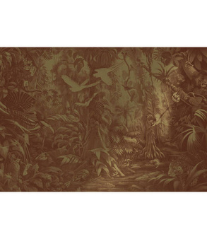 Mural Tropical Landscapes MW-061 złoty