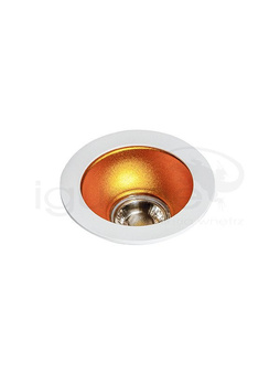 Lampa REMO 1 Downlight biała ze złotym wkładem