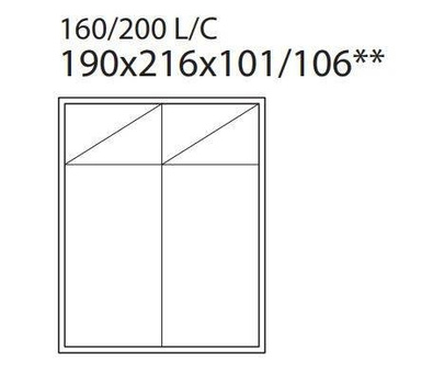 Łóżko Noche Bed 160x200 tkanina
