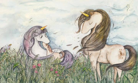 Mural Wild Unicorns winyl 