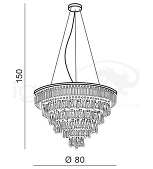 Lampa wisząca Kalabria XL