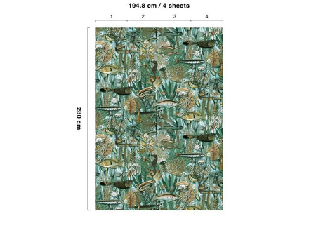 Mural Underwater Jungle WP-688