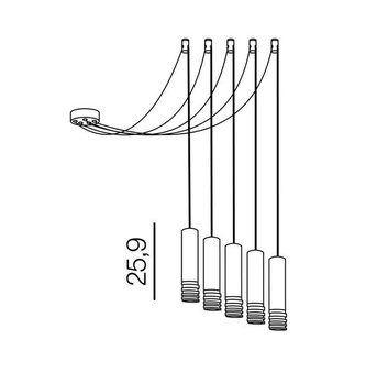 Lampa wisząca Locus L AZ3406 biała