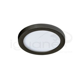 Lampa Slim 9 Round 3000K IP44 czarna