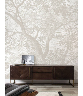 Mural Engraved Landscape Grey  WP-773