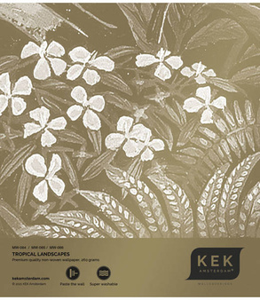 Mural Tropical Landscapes MW-066 złoty