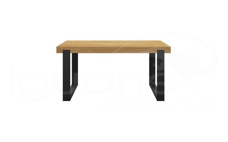 Stół FRAME nogi czarne 160x80 cm NATURAL nierozkładany