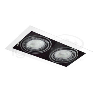 Lampa Nova 2 biało-czarna