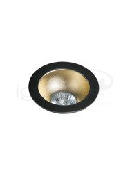 Lampa REMO 1 Downlight czarna z wkładem champagne