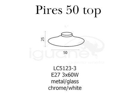 Lampa PIRES 50 plafon