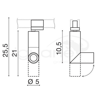 Lampa Santos track biała