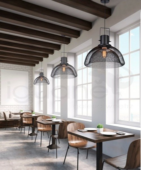 Lampa wisząca Balde miedziana