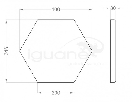 Panel Hexa Edge M 3cm
