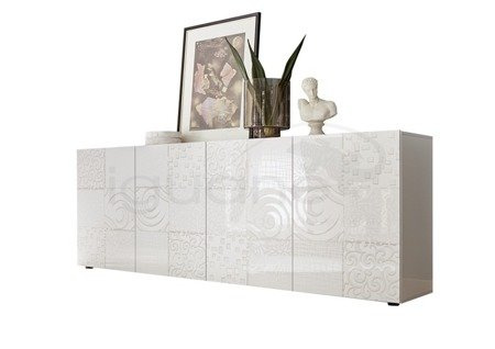 Komoda MIRO 4 drzwi 241 cm biała