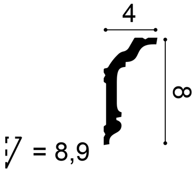 Listwa przysufitowa CX176