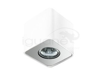 Lampa NINO 1 plafon biała-aluminium