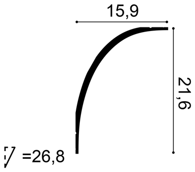 Listwa przysufitowa C990