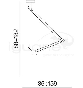 Ramię Lampbody Zyta M aluminium