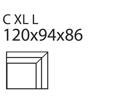 Moduł Noir Wood C XL L/R skóra