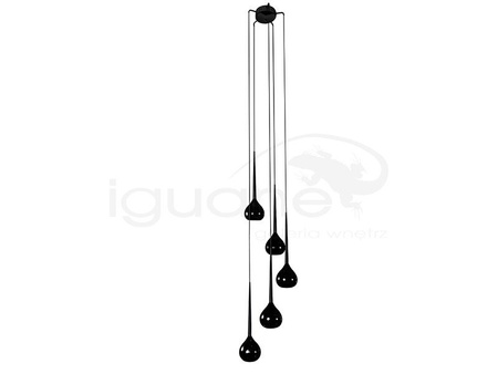 Lampa AGA-5 wisząca czarna