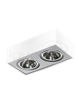 Lampa PAULO 2 12V biała / aluminiowa