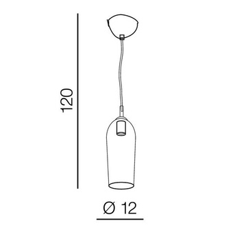 Lampa Blanca 1 AZ3335 przydymiona