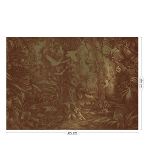 Mural Tropical Landscapes MW-063 złoty
