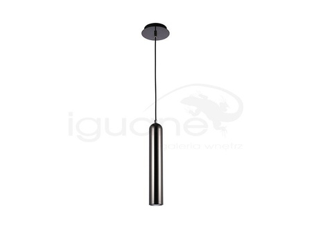 Lampa TUBO 1 wisząca czarny chrom