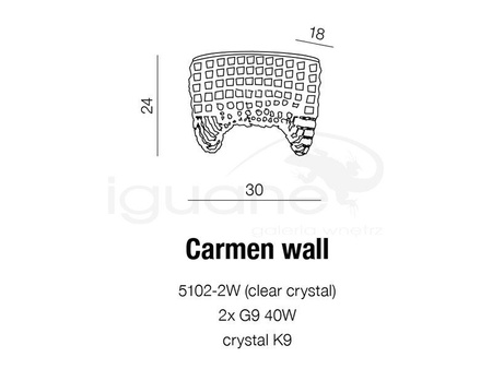 Lampa CARMEN kinkiet