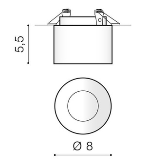 Lampa podtynkowa Gelo AZ3539